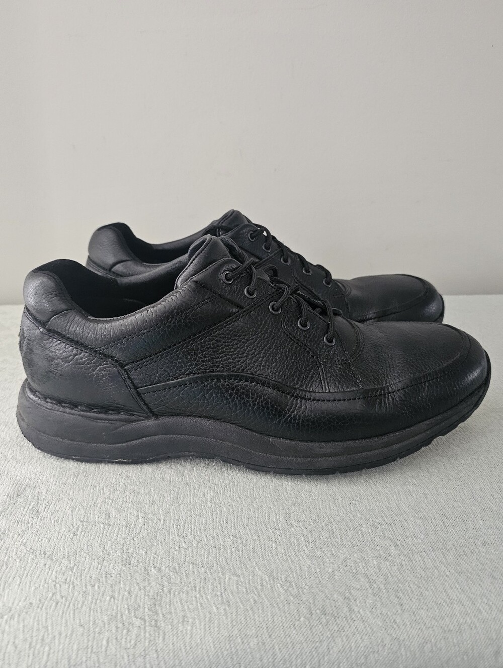 Rockport Men's Path To Change Edge Hill II Black Leather Shoes